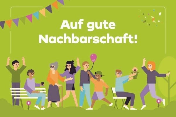 Postkarte - Kauftreff Nachbarschaftsfest am 23. Mai 2025 Postkarte - Kauftreff Nachbarschaftsfest am 23. Mai 2025